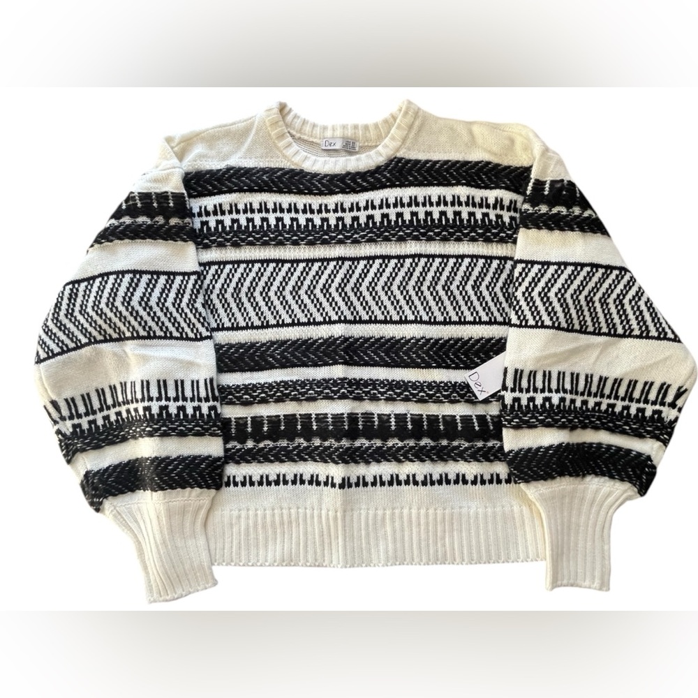 NWT Women’s Dex Sweater in Black and Creamy White in Size XS. - Picture 6 of 12